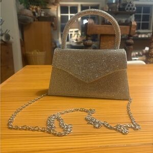Elegant Silver Evening Bag